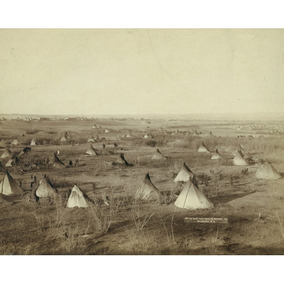 Print: The Great Hostile Camp, 1891