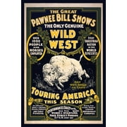 Print: The Great Pawnee Bill Shows. The Only Genuine Wild West. Touring