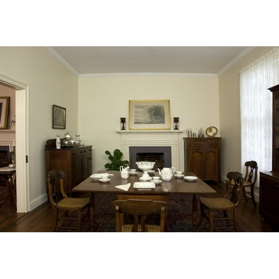 Print: The Grounds And Interiors Of Ivy Green, The House Where Helen