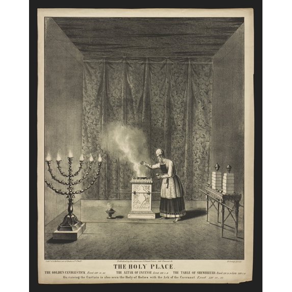 Print: The Holy Place, circa 1849