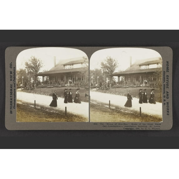Print: The House Of Hoo-Hoo, Home Of The Great Black Cat, Lumbermen's