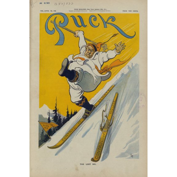 Print: The Lost Ski, 1911