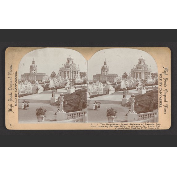 Print: The Magnificent Grand Stairway Of Cascade Gardens, Showing German