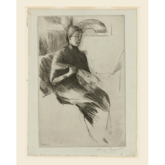Print: The Mandolin Player, 1889