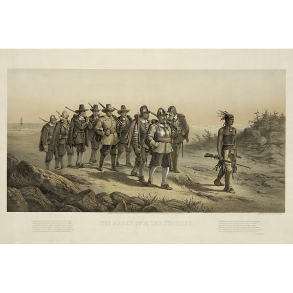 Print: The March Of Miles Standish