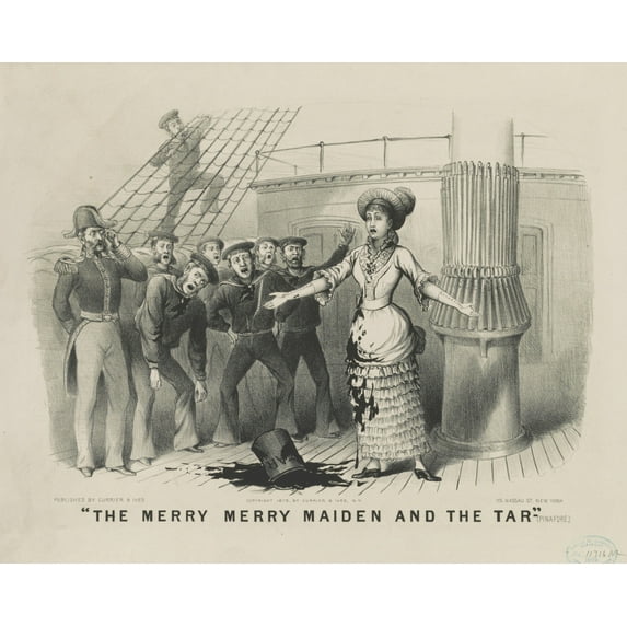 Print: The Merry Merry Maiden And The Tar--(Pinafore), 1879