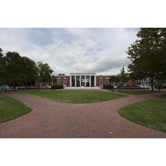 Print: The Milton S. Eisenhower Library, Part Of The Johns Hopkins