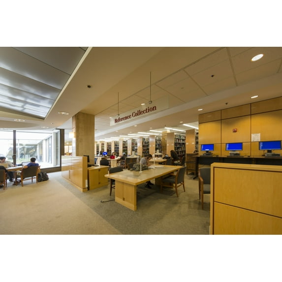 Print: The Milton S. Eisenhower Library, Part Of The Johns Hopkins