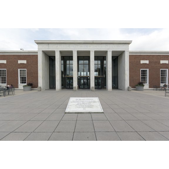 Print: The Milton S. Eisenhower Library, Part Of The Johns Hopkins