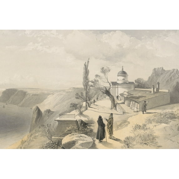 Print: The Monastery Of St. George And Cape Fiolente, Looking West, 1855