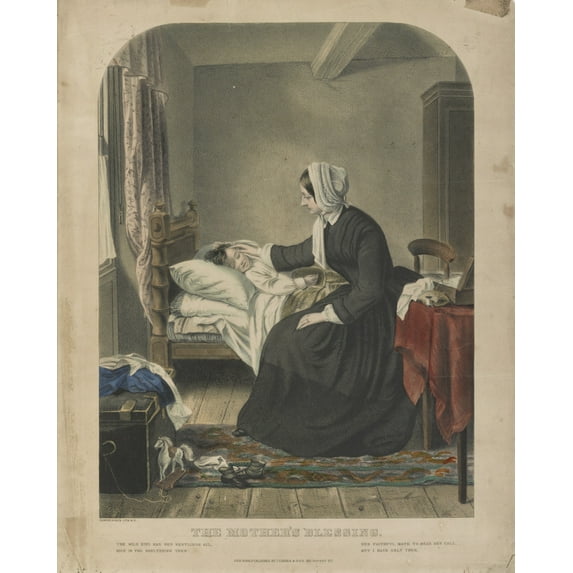 Print: The Mother's Blessing, circa 1856