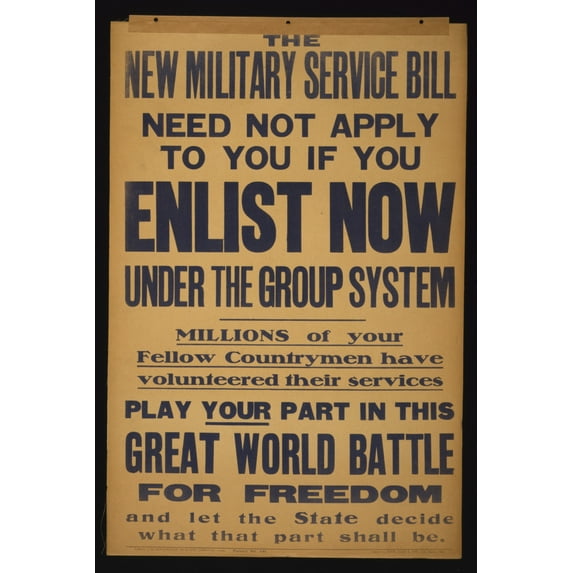 Print: The New Military Service Bill Need Not Apply To You If You Enlist