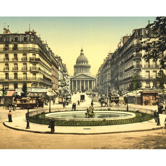 Print: The Pantheon And The Rue Soufflot, Paris, France, circa 1890