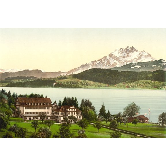 Print: The Polytechnic Chalet, Seeburg, (I.E. Seeberg), Lucerne