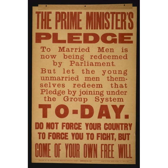 Print: The Prime Minister's Pledge To Married Men Is Now Being Redeemed By