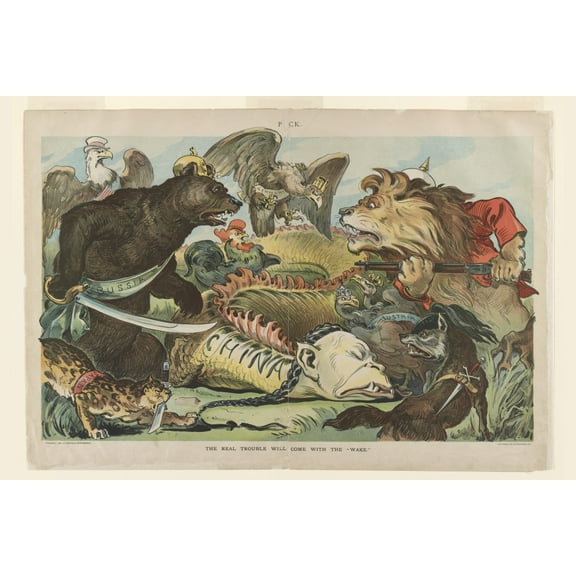 Print: The Real Trouble Will Come With The Wake, 1900