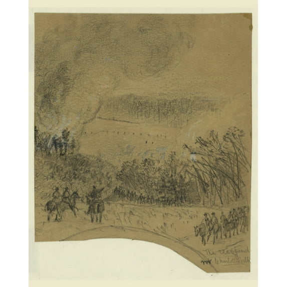 Print: The Rear Guard Nr. Charlottesville, 1864