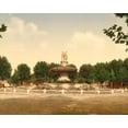 thumbnail image 1 of Print: The Round Fountain, Aix, Provence, France, circa 1890, 1 of 4