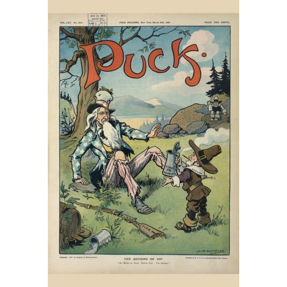 Print: The Rousing Of Rip, 1909