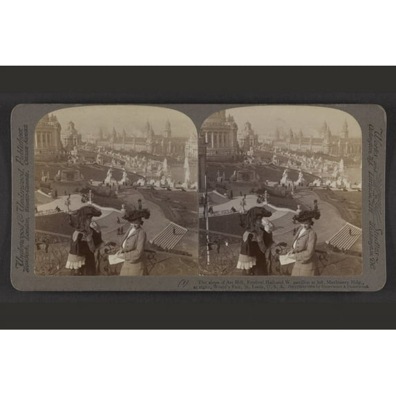 Print: The Slope Of Art Hill, View 1, Festival Hall And W. Pavillion At