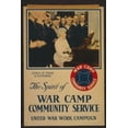 thumbnail image 1 of Print: The Spirit Of War Camp Community Service, 1918, 1 of 4