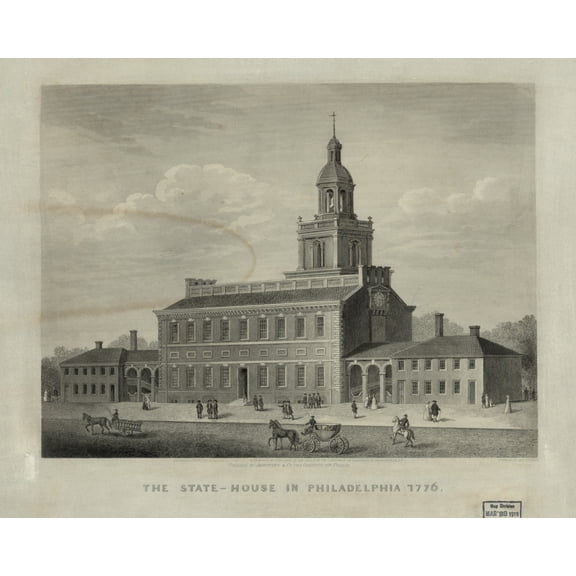 Print: The State-House In Philadelphia 1776