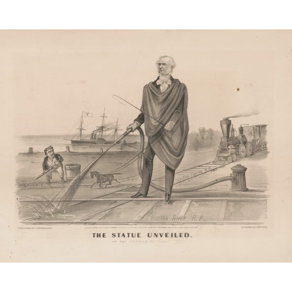 Print: The Statue Unveiled, 1869