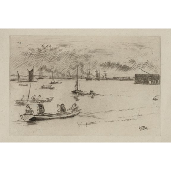 Print: The Thames Towards Erith, 1800