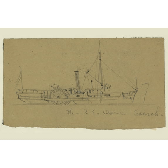 Print: The U.S. Steamer Search., circa 1860