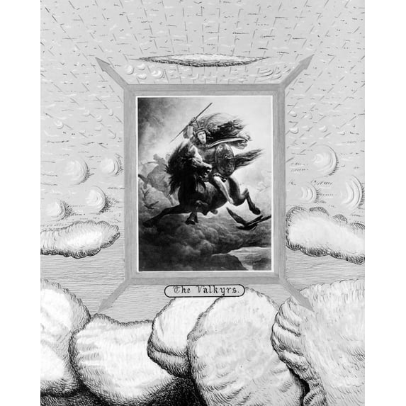 Print: The Valkyrs, circa 1885