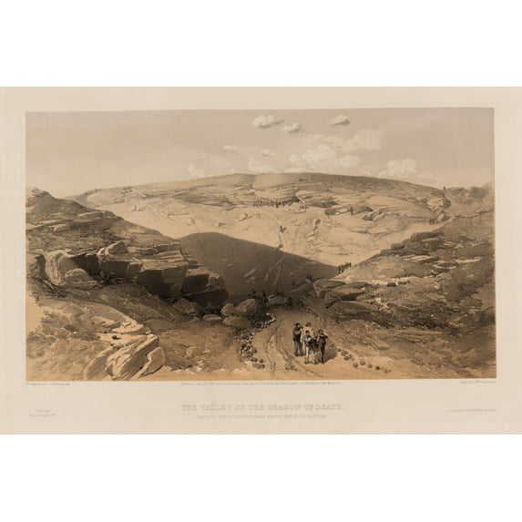 Print: The Valley Of The Shadow Of Death - Caves In The Woronzoff Road