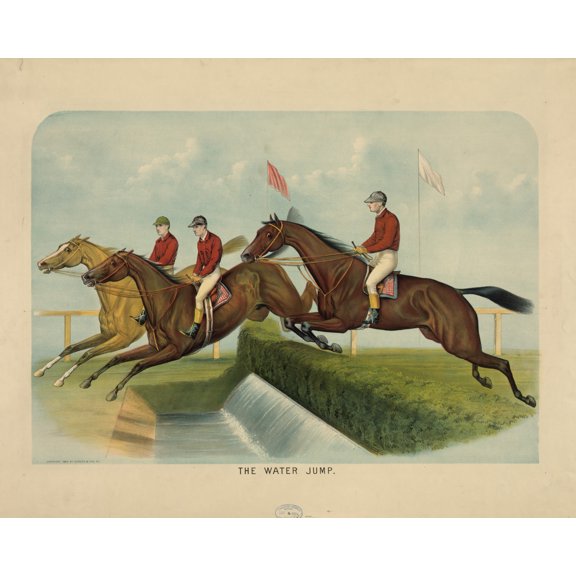 Print: The Water Jump, 1884
