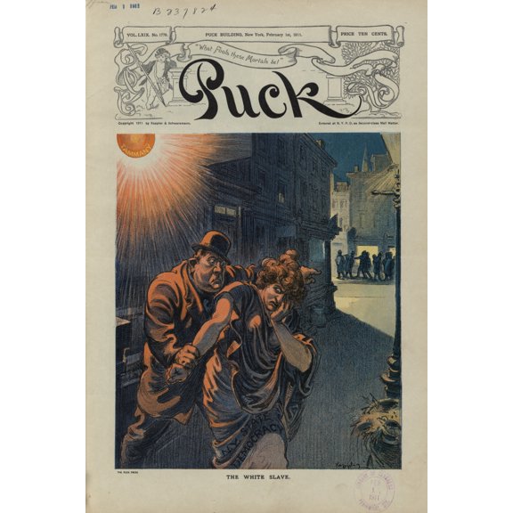 Print: The White Slave, 1911