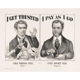 thumbnail image 1 of Print: The Wrong Way: Misery / The Right Way: Happiness, 1872, 1 of 4