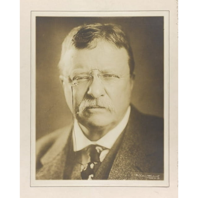 Print: Theodore Roosevelt, Head-And-Shoulders Portrait, Facing Front ...