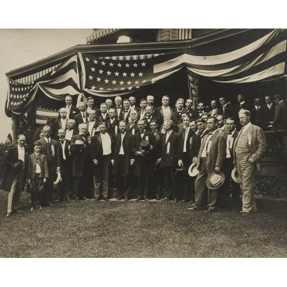 Print: Theodore Roosevelt, Joseph Cannon, Members Of The Republican