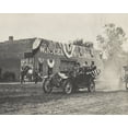 thumbnail image 1 of Print: Theodore Roosevelt Riding In A Convertible, Tipping His Hat To, 1 of 4