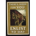thumbnail image 1 of Print: There's Room For You. Enlist To-Day, 1915, 1 of 4
