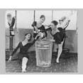 thumbnail image 1 of Print: Three Ballerinas Perform Pas De Trois As They Cast Ballots Into, 1 of 4