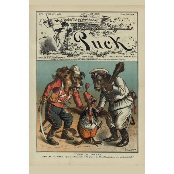 Print: Tough On Turkey, 1885