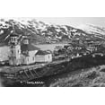 thumbnail image 1 of Print: Town And Mountain Scene, circa 1900, 1 of 4
