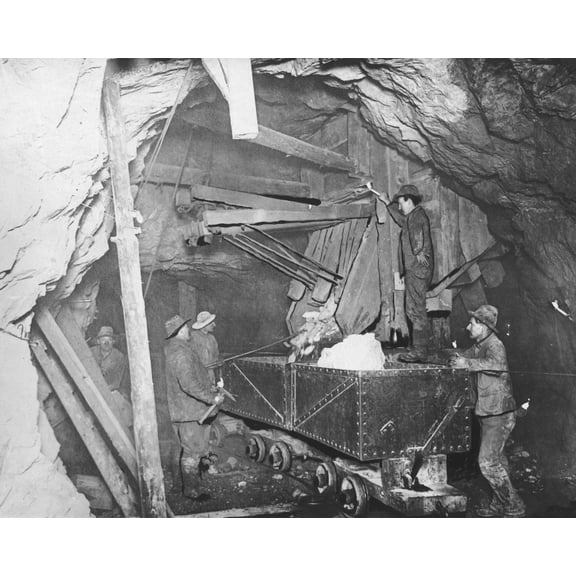 Print: Treadwell Gold Mine Five Hundred Feet Under The Ocean, 1916