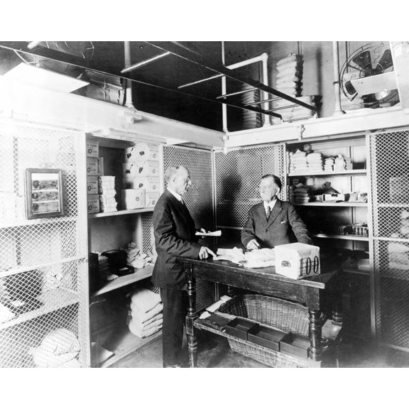 Print: Treasury. Ofc U.S. Treasurer. Cash Room Vault For Daily Working