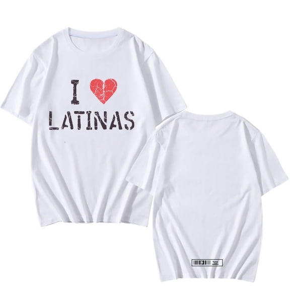 Print Tshirts I Love Latinas Graphic T-shirt Summer Short Sleeve T Shirts Unisex Streetwear Hip Hop