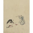 thumbnail image 1 of Print: Two Men Playing A Game Or Gambling, Possibly Involving Dice Of Some, 1 of 4