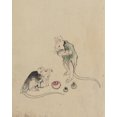 thumbnail image 1 of Print: Two Mice, One Lying On The Ground With Head Resting On Forepaws, 1 of 4