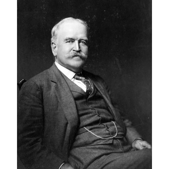 Print: Two Portraits Of John D. Long, One Half-Length, Seated, The Other