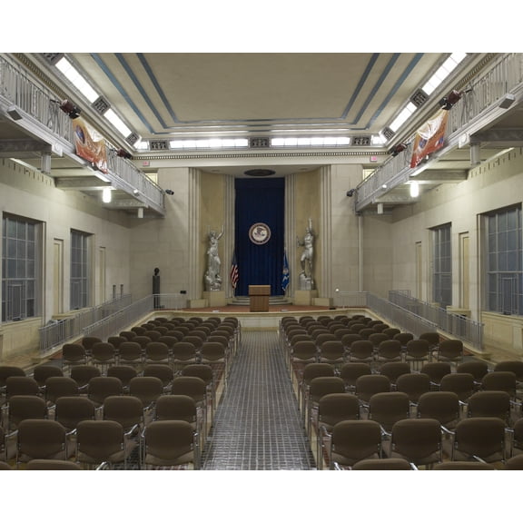 Print: Two Sculptures Spirit Of Justice, And Majesty Of Justice, Great