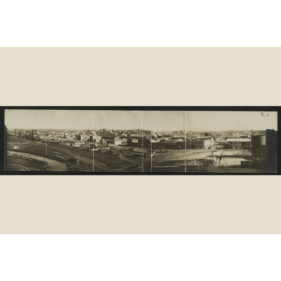 Print: Two Section Panorama Of Beach, North Dakota No. 2