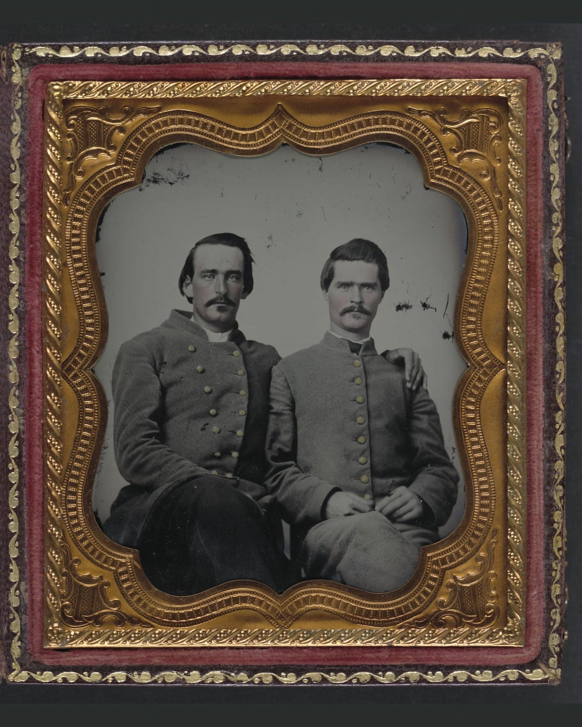 Print: Two Unidentified Soldiers In Confederate Uniforms, circa 1861 ...